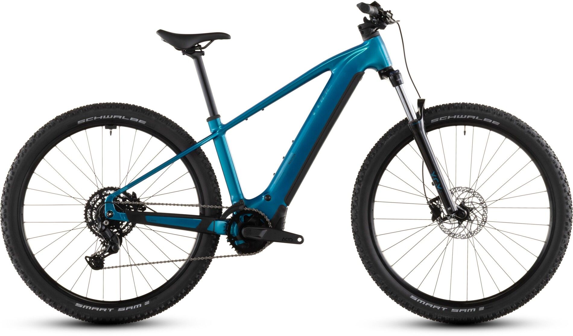 Vtt électrique Cube Reaction Hybrid Performance 600 coloris electricblue vue d'ensemble