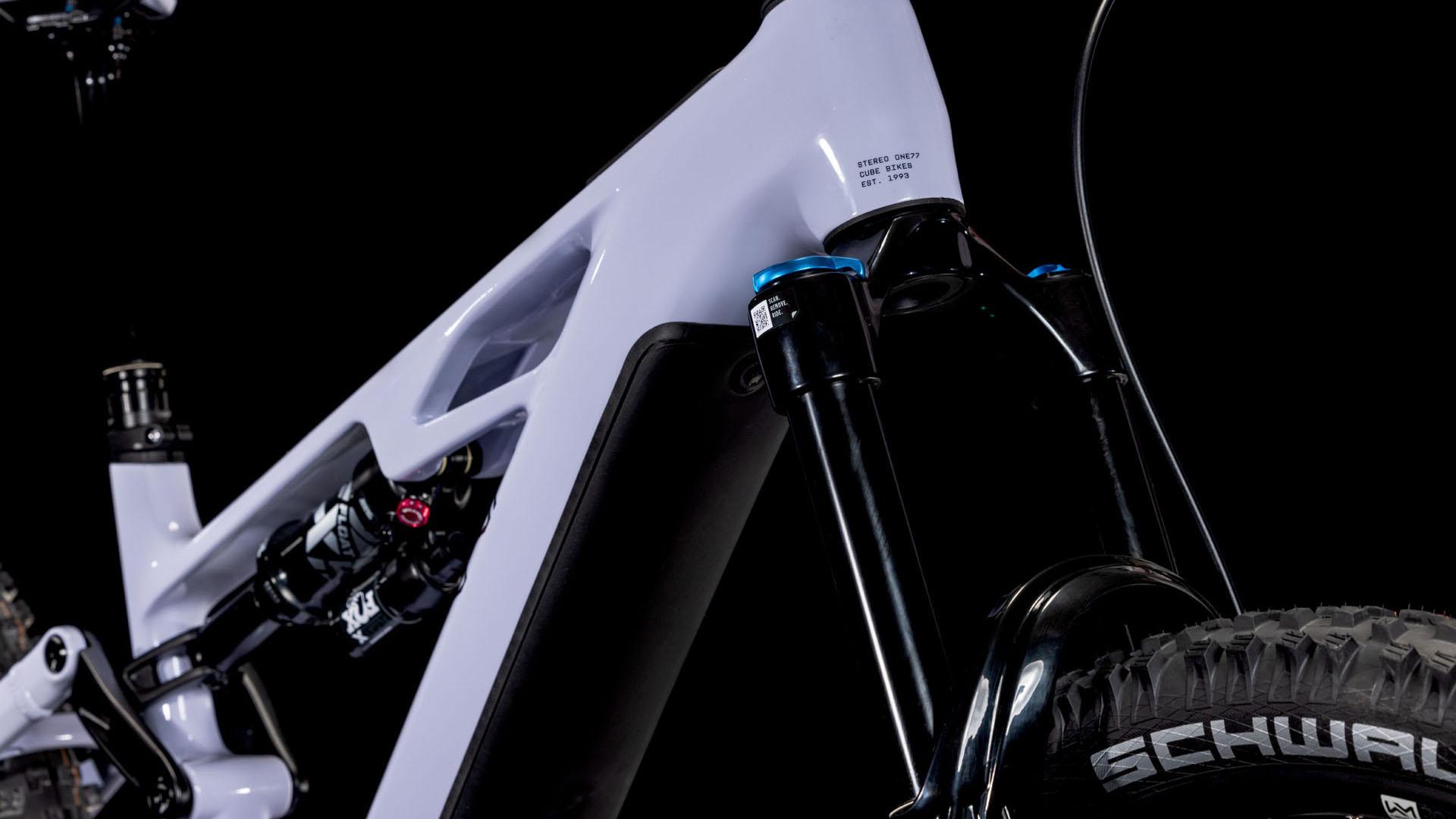 vtt électrique cube stereo hybrid one 77 slx fourche et cadre