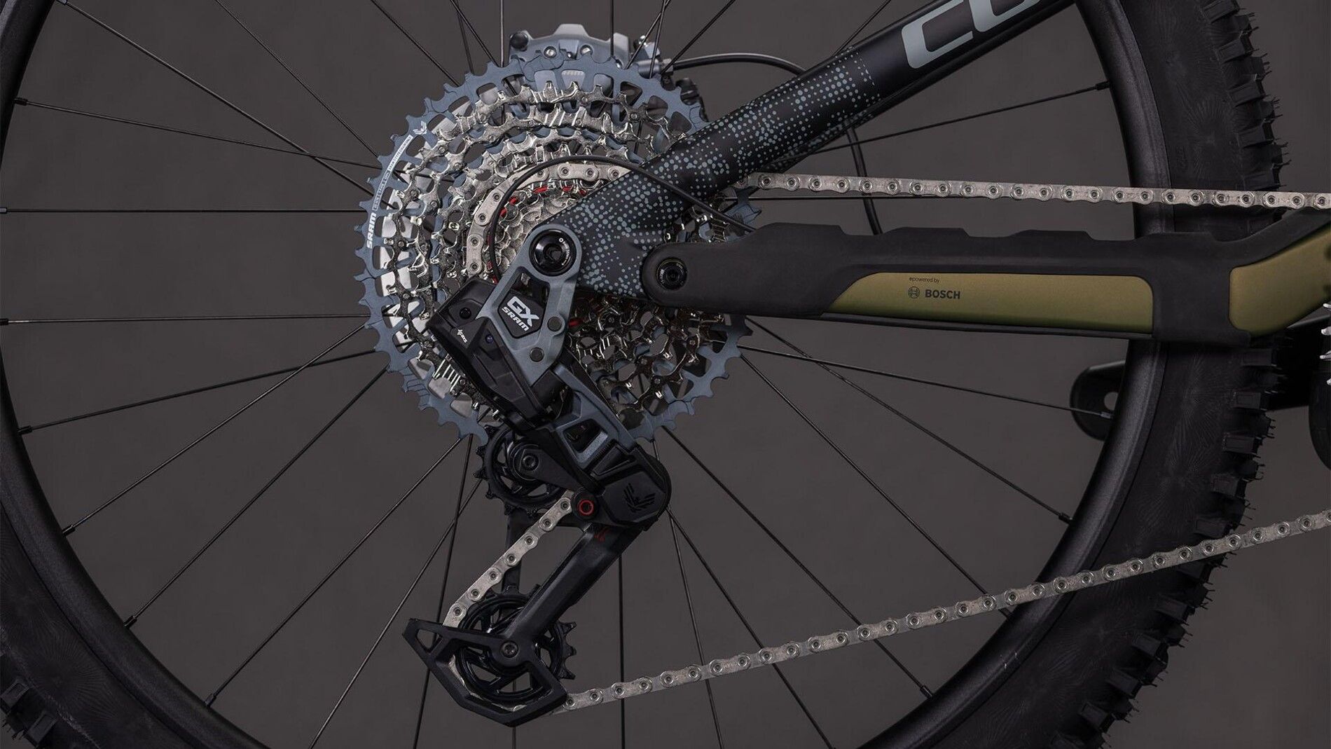 vtt électrique cube stereo hybrid one 44 hpc tm 800 dérailleur