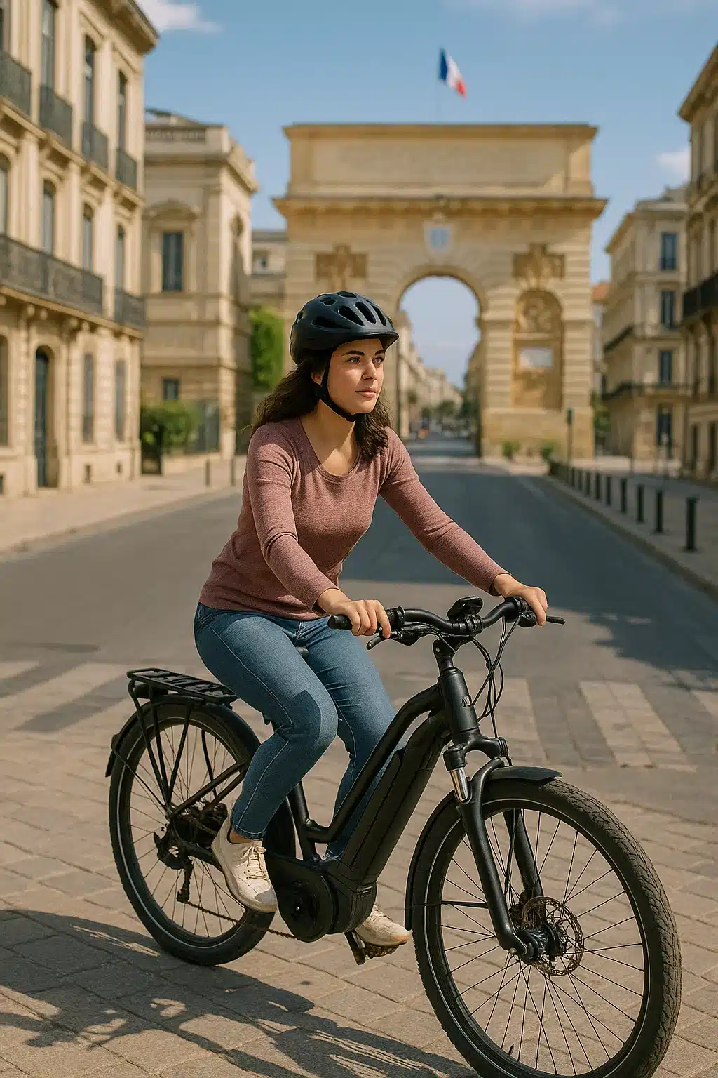 vélo a assistance électrique de ville pour femmes