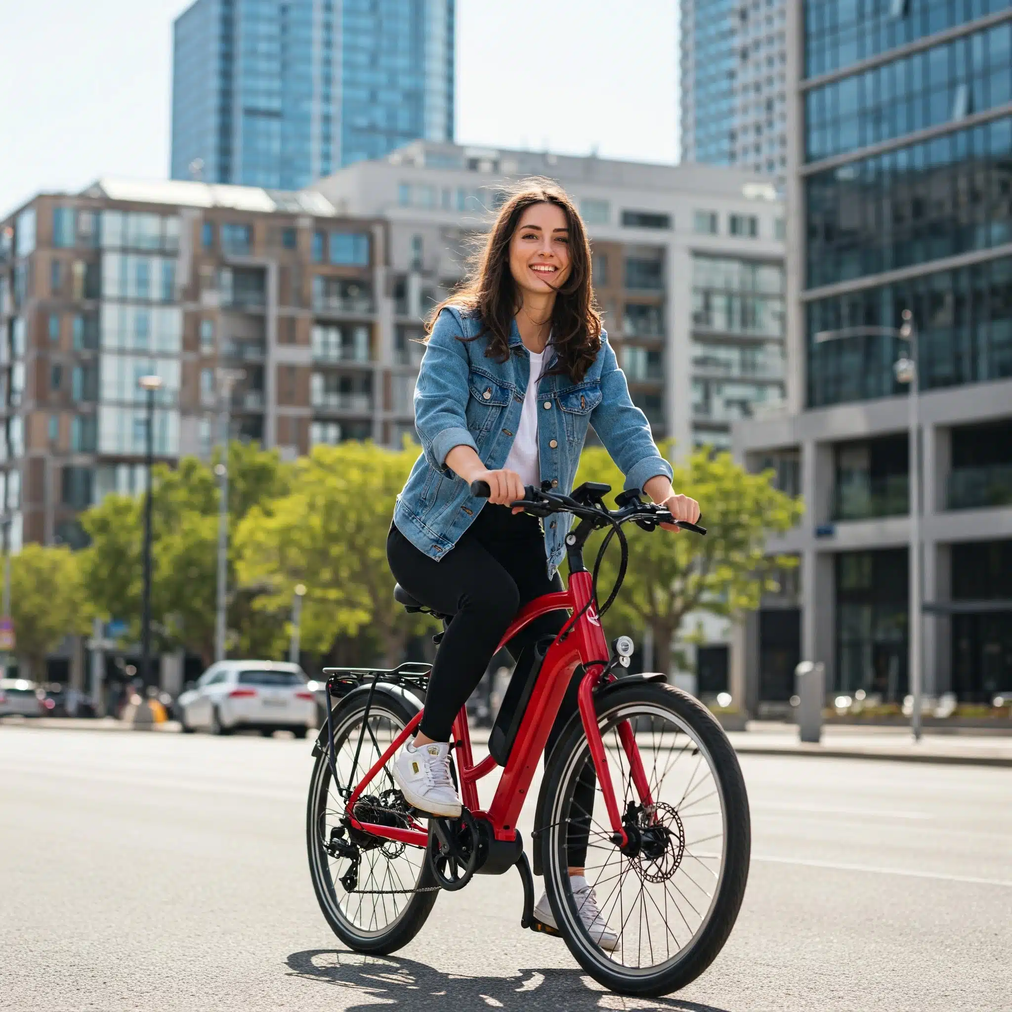 vélo de ville électrique pour les femmes